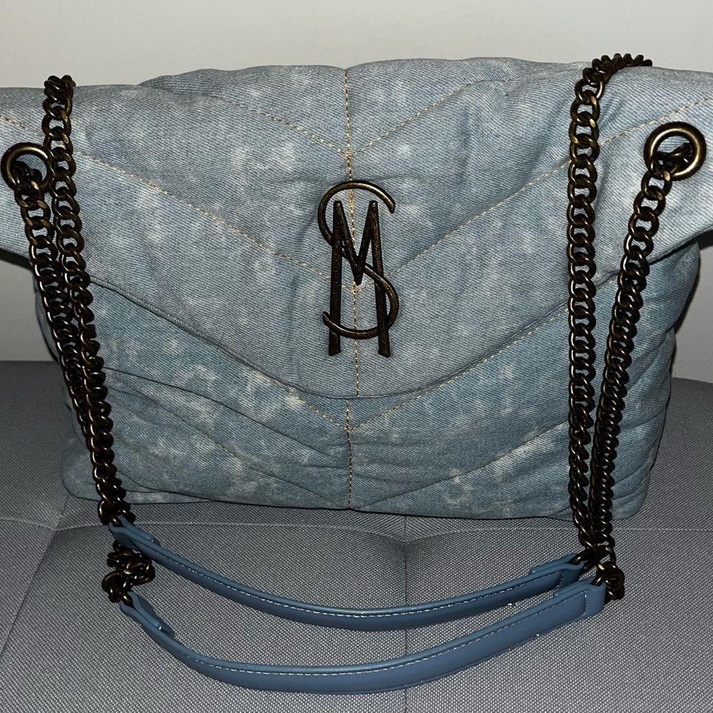 Steve Madden Denim Shoulder Bag - Picture 3 of 8